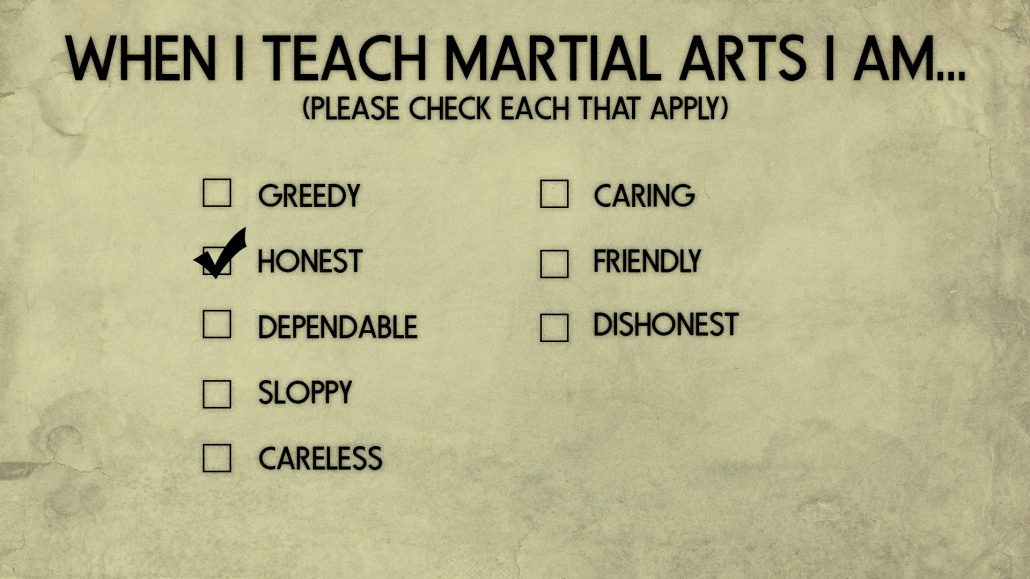 martial arts teaching